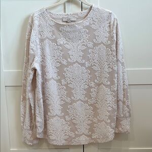 Loft long sleeve blouse size XL